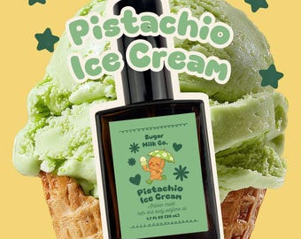 Pistachio Ice Cream Perfume | Honey Almond Sugar Gourmand Scent | Gourmand Dessert | Hair & Body | Long