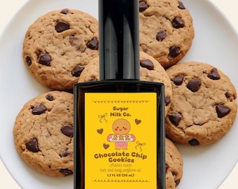Chocolate Chip Cookie Perfume- Hair and Body Oil, Atomizer, Gift Ideas