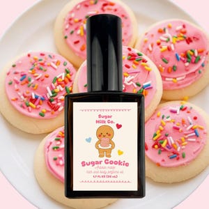 Sugar Cookie Perfume Oil | Sweet Vanilla Bakery Gourmand Fragrance – Warm Dessert Scent, Hair & Body, Long Lasting