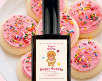 Sugar Cookie Perfume- Hair and Body Oil, Vegan, Gift Ideas