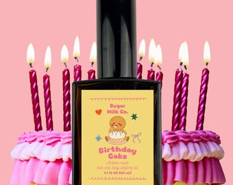 Birthday Cake Perfume- Hair and Body Oil, Body Mist, Cake Perfume, Vanilla Buttercream