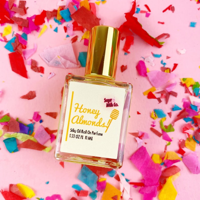 Honey Almonds Roll On Perfume Handmade Perfume, Milk Perfume, Gift Ideas, Oil Perfume image 1