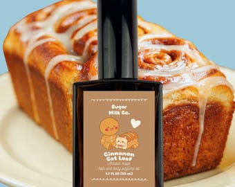 Cinnamon Cat Loaf Perfume Oil | Spice Cake, Sugar Gourmand Fragrance – Bakery Dessert Scent, Long Lasting