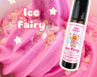 Ice Fairy Perfume Roll On | Sweet Cotton Candy Pear Vanilla Cherry Gourmand Scent | Gourmand Dessert | Hair & Body | Long Lasting