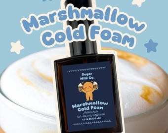 Marshmallow Cold Foam Perfume | Caramel Vanilla Honey Scent | Gourmand Dessert | Hair & Body | Long Lasting