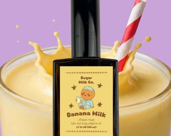 Banana Milk Perfume – Silky Vegan Hair and Body Oil