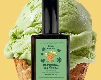 Pistachio Ice Cream Perfume- Hair and Body Oil, Atomizer, Gift Ideas