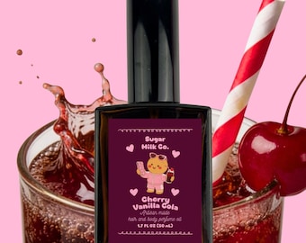 Cherry Vanilla Cola Perfume | Sugar Scent | Gourmand Dessert | Hair & Body | Long Lasting