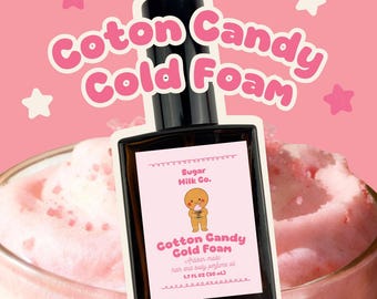 Cotton Candy Cold Foam Perfume | Sweet Gourmand Dessert Fragrance- Vanilla Sugar Scent, Long Lasting