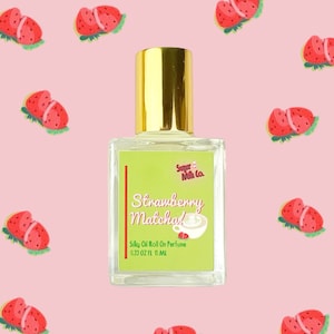 Strawberry Matcha Roll On Perfume- Milk Perfume, Gift Ideas, Oil Perfume