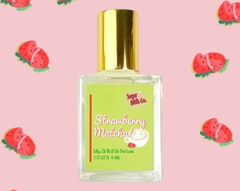 Strawberry Matcha Roll-On Perfume- Stocking Stuffer-Gift Ideas