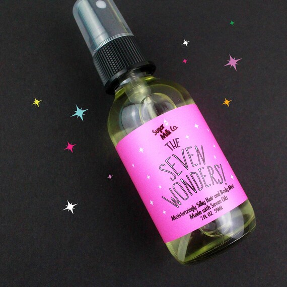 The Seven Wonders Hair And Body Mist Silky Body Oil Hair Etsy