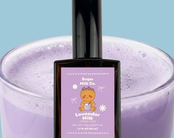 Lavender Milk Perfume- Silky Hair and Body Oil, Perfume Spray, Vegan, Handmade