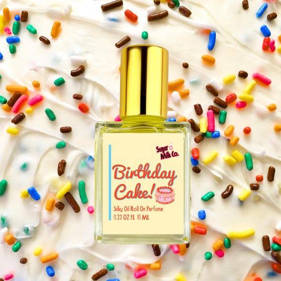 Birthday Cake Roll On Perfume: Vanilla Buttercream Scent, Alcohol-Free