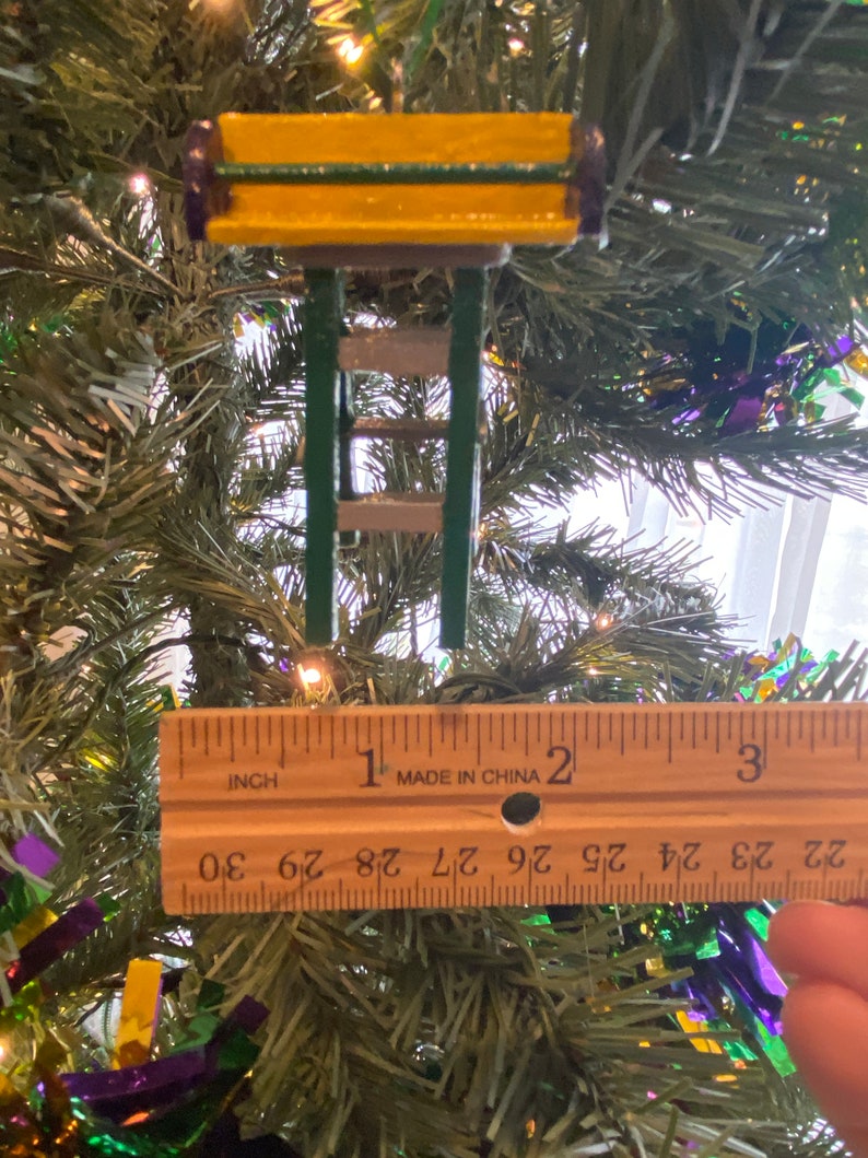 Mardi Gras Mini Ladder Ornament 2023 Etsy