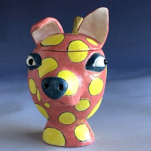 Salty Dog Ceramic Salt Cellar Salt Jar With Spoon Handmade Ceramic Chihuahua Decor Ceramic Dog Jar Dog Kitchen Decor