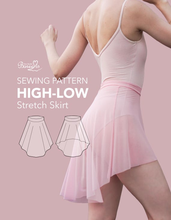 SEWING PATTERN | High-Low Ballet Skirt Instant Download PDF print