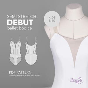 Sewing pattern l Semi-Stretch Ballet Bodice + panty | KIDS 8-10