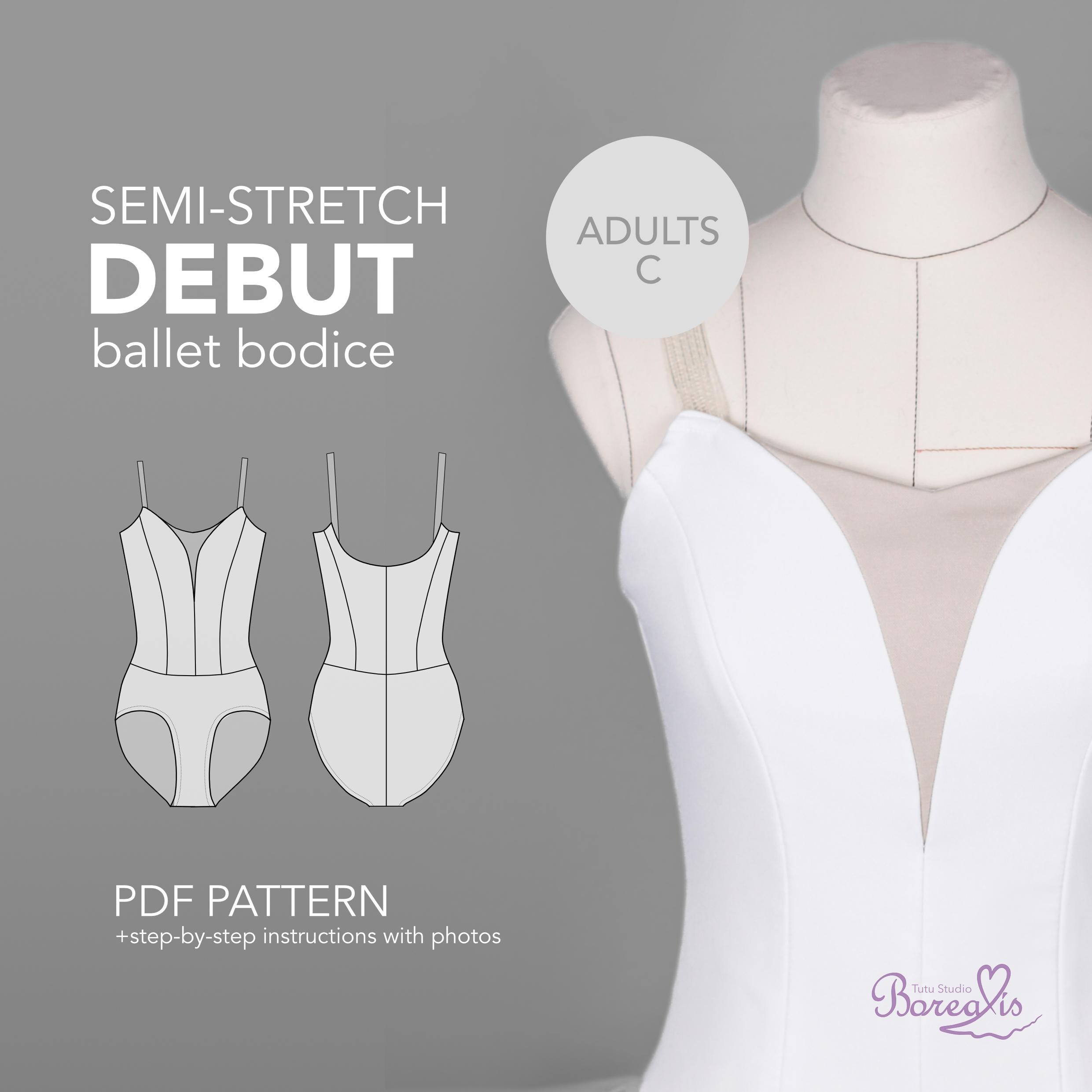 Sewing pattern l long-line ballet bodice + panty | ADULTS C