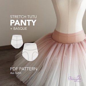 Schnittmuster l Stretch Tutu Rock Höschen + Baske