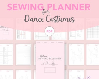 Sewing Planner memo for sewers and costume makers PDF PRINT