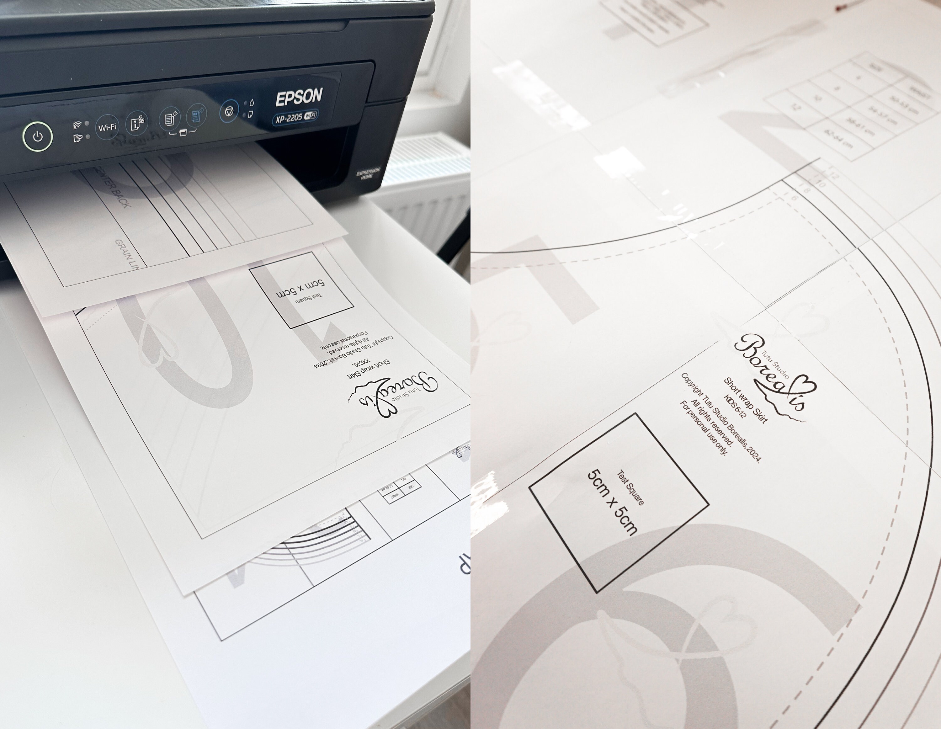 SEWING PATTERN Long Ballet Wrap Skirt Instant Download Printable