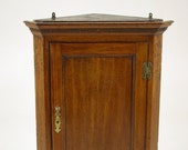 Hanging Corner Cabinet, Antique Cabinet, Oak, 18th Century, Antique Furniture, B1506