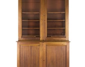 Antique Bookcase, Antique Office Cabinet, Antique Walnut Cabinet, Postal Cabinet, Scotland 1870, B775