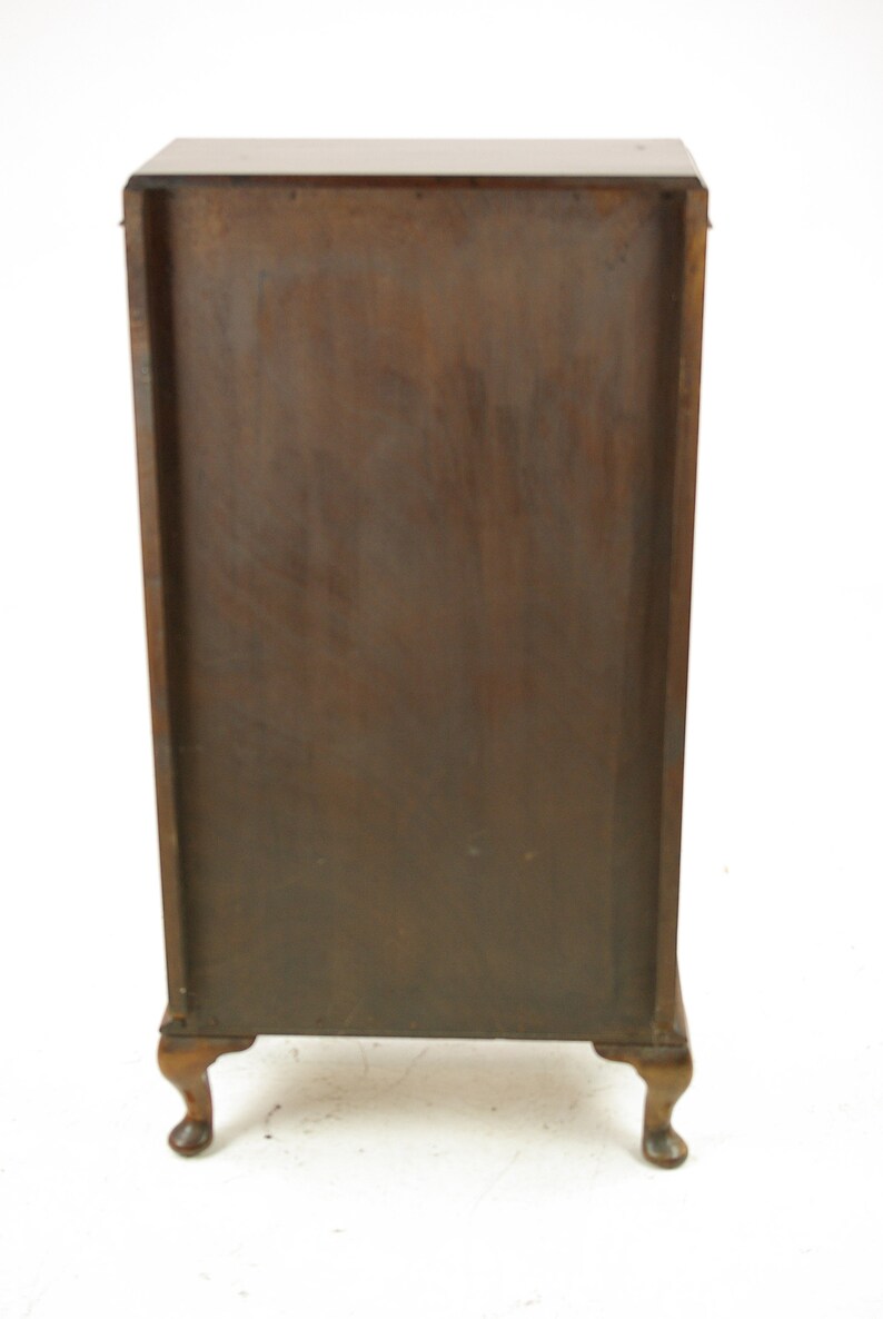 Scotland 1930 Antique Furniture Summer Sale Petite Single Door Cabinet Antique China Cabinet B1331 Walnut Curio Cabinet
