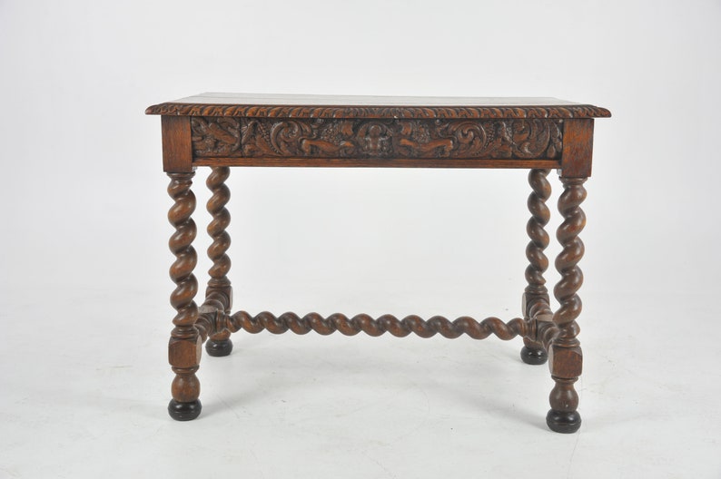 Antique Writing Table Antique Oak Desk Victorian Scotland Etsy