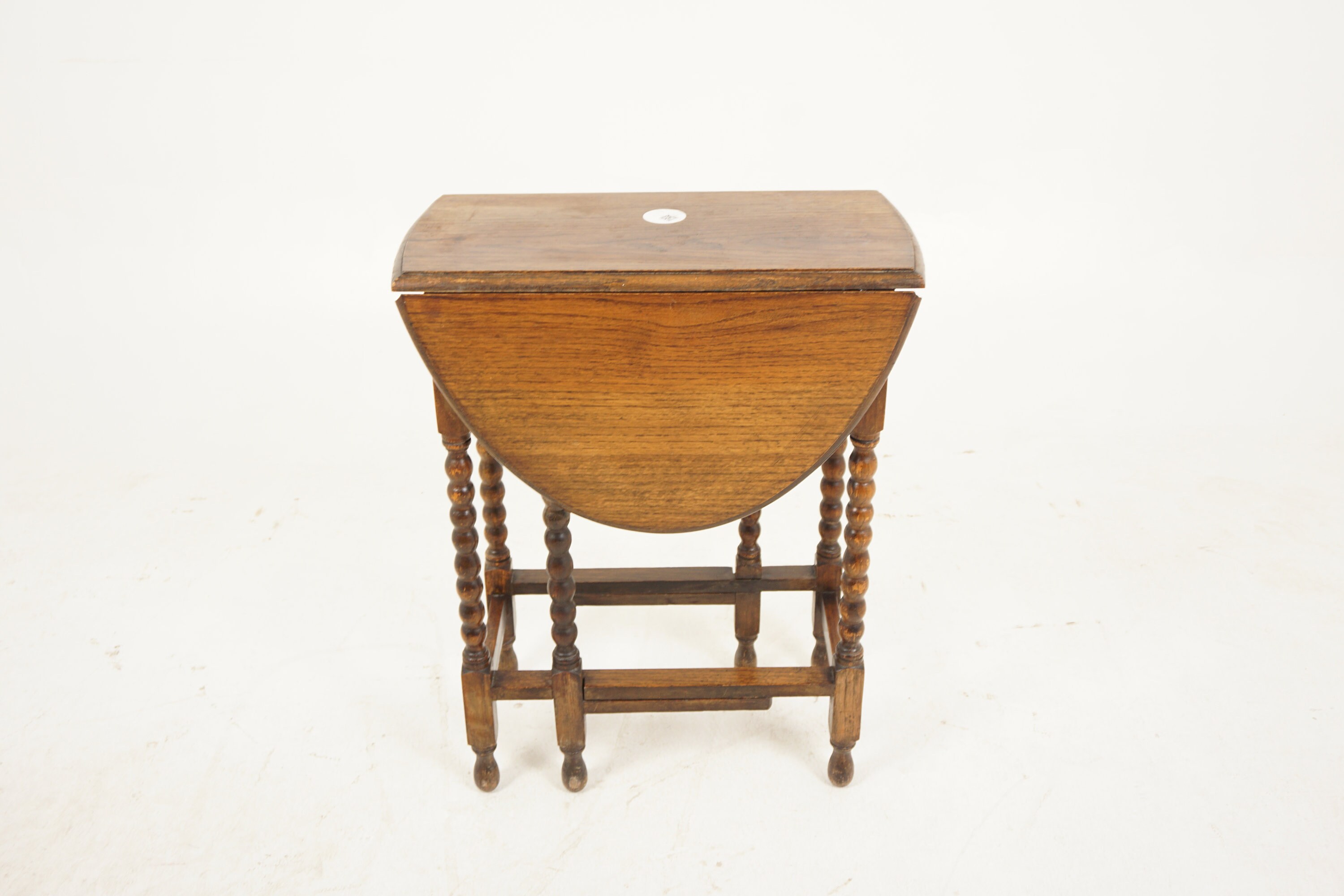 Vintage Oak Gateleg Table, Drop Leaf Table, Bobbin Legs Vintage Oak Gateleg Table, Drop Leaf Table, Bobbin Legs