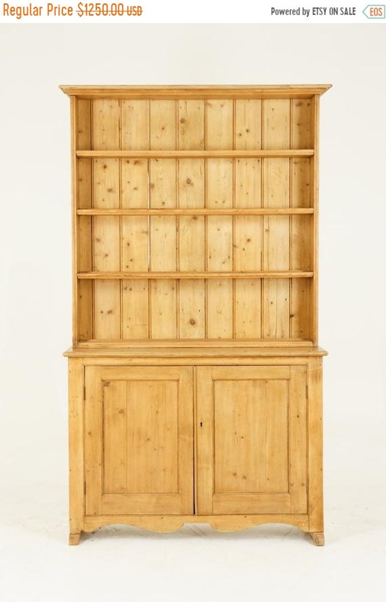 Back To School Sale Antique Sideboard Pine Welsh Dresser Etsy