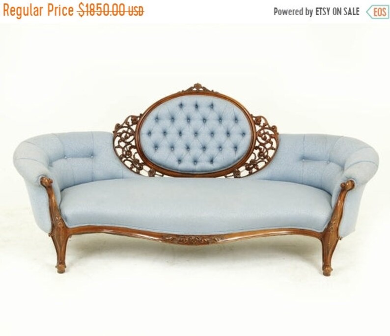Pre Christmas Sale Victorian Chaise Lounge Antique Loveseat Etsy