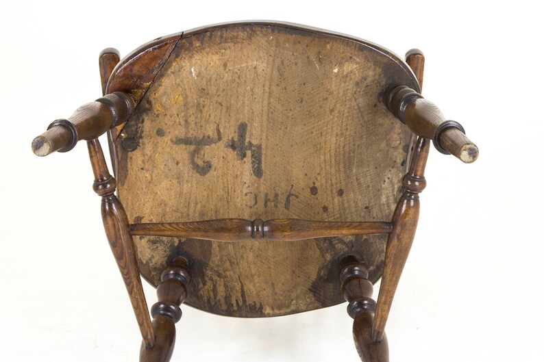 Scotland Elm High Back Chair Antique Chair B817 REDUCED!!!! 1920 Summer Sale Windsor Chair
