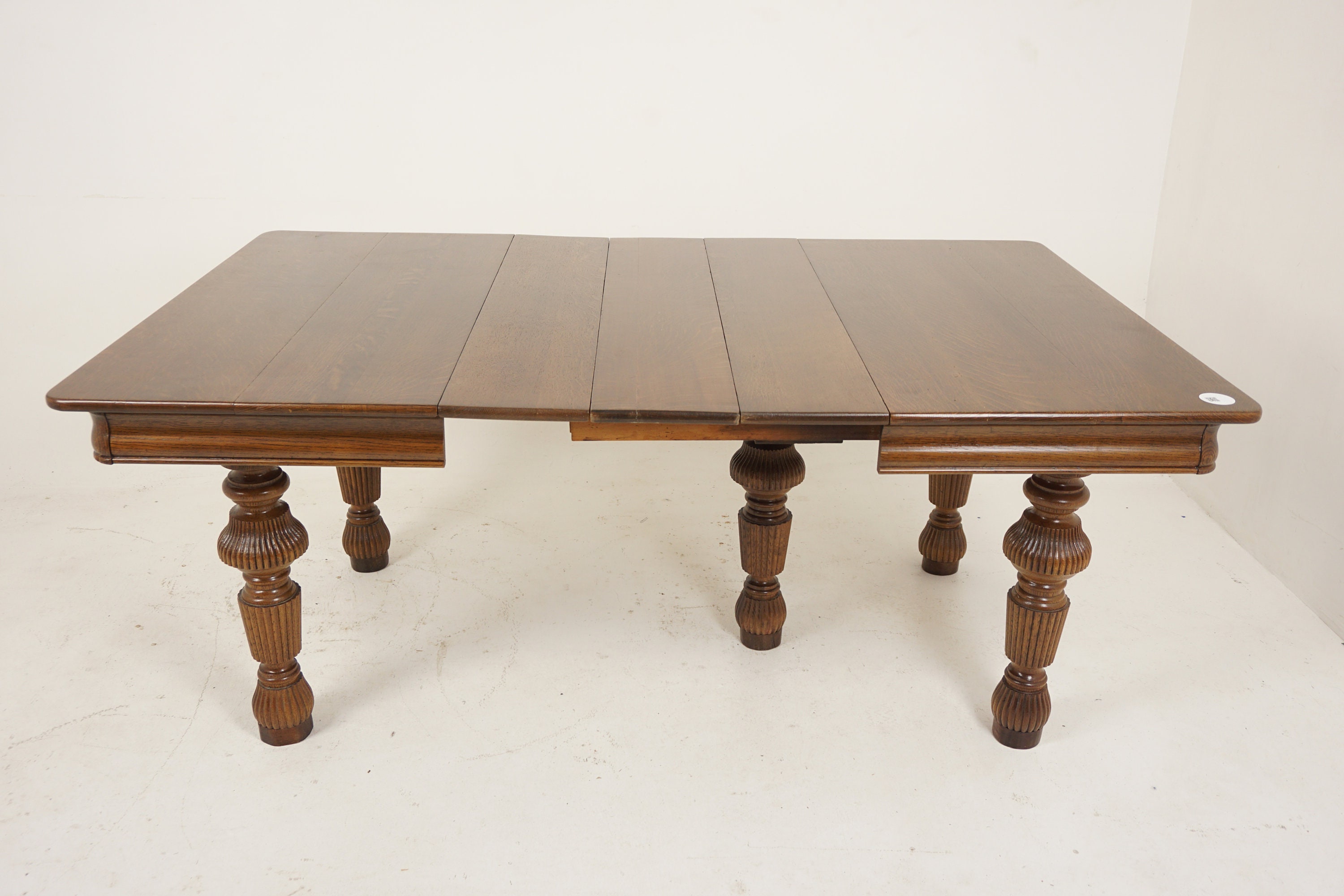 antique tiger wood dining table