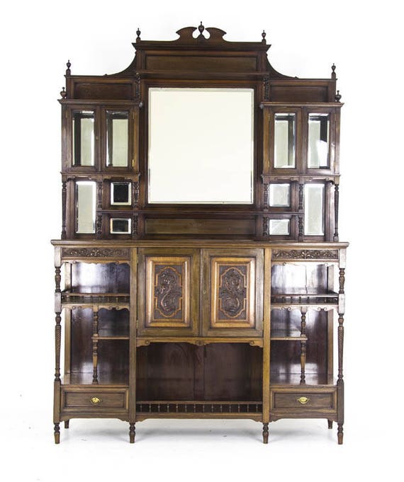 Antique Furniture Sideboard Antique Side Cabinet Victorian Etsy
