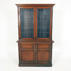 Antique Victorian 4 Door Bookcase, Display Cabinet, Scotland 1900, B2677