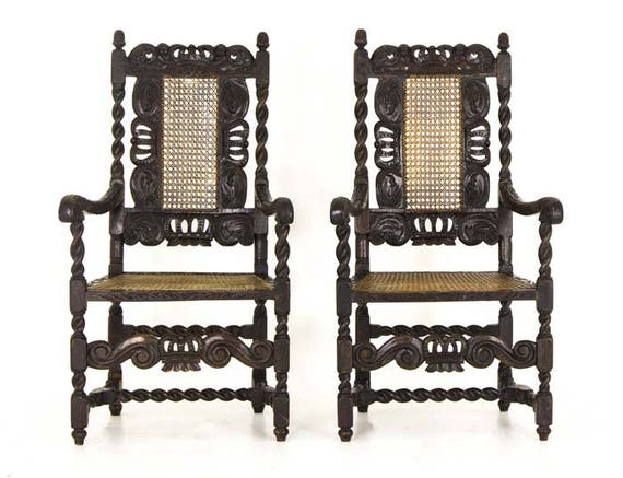 Antique Jacobean Chairs Barley Twist Arm Chairs Scotland Etsy image 0 - Antique Jacobean Chairs Barley Twist Arm Chairs Scotland Etsy