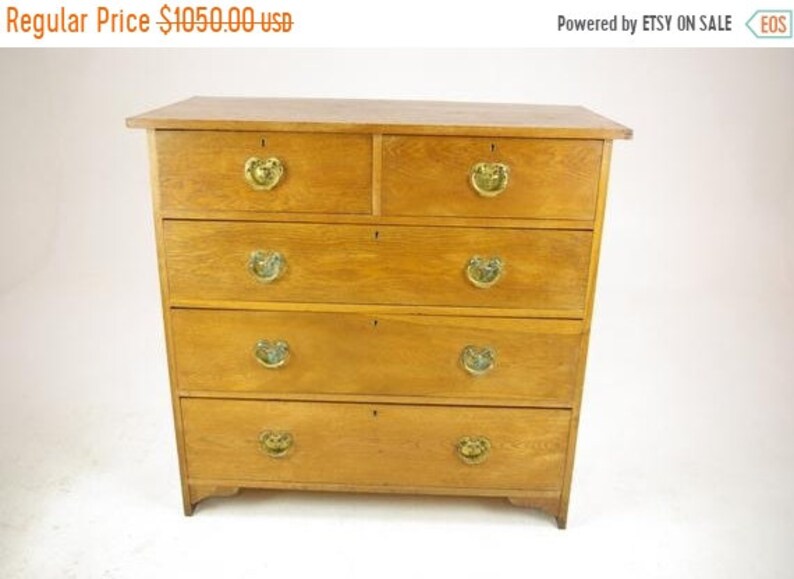 Back To School Sale Antique Oak Dresser Scottish Arts And Etsy