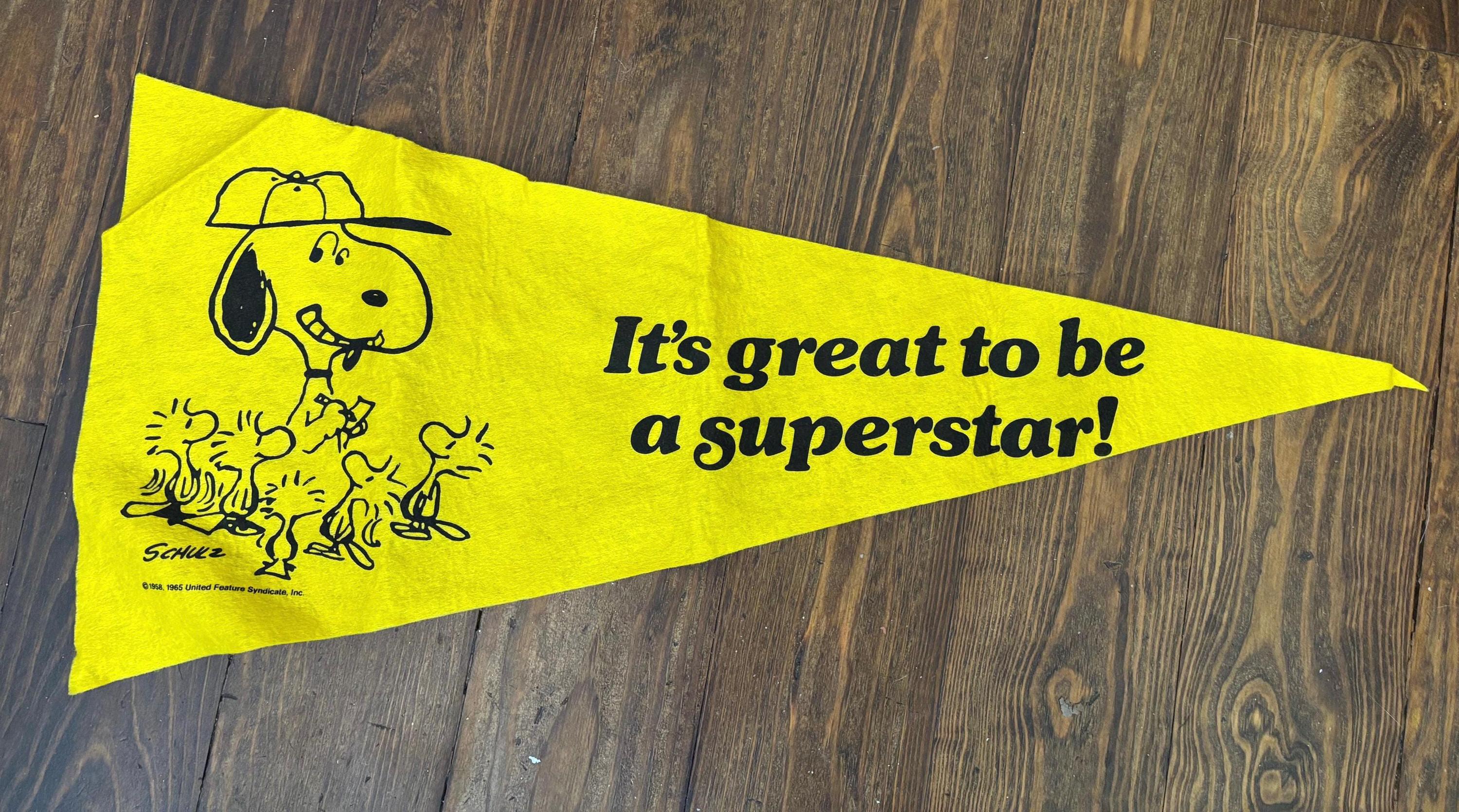 Snoopy Pennant - Etsy