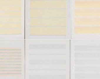 Diez litografías en pergamino de Agnes Martin, Galería Pace, 2000. Portafolio.