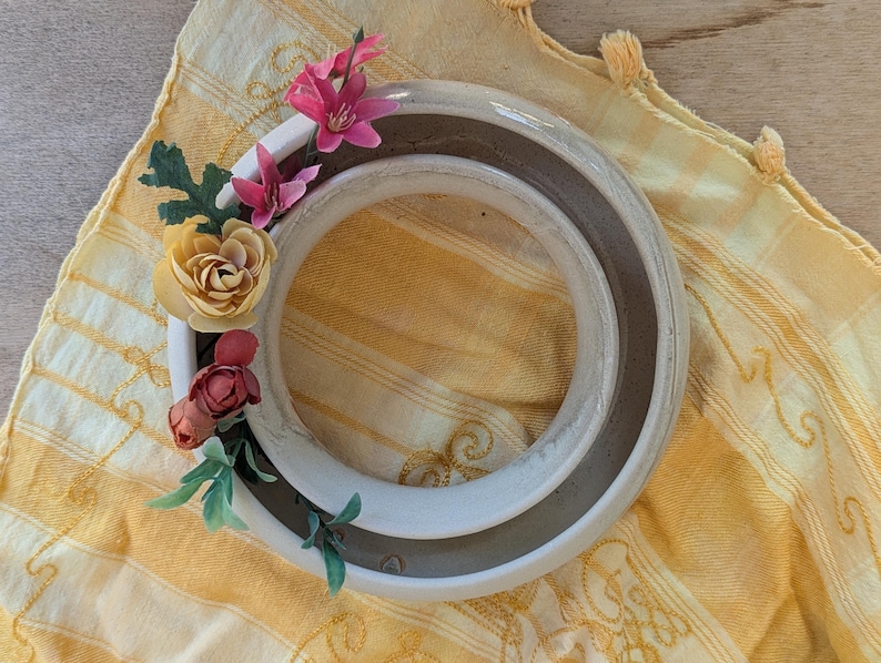 DebbyGlickmanPottery Pansy Ring Ikebana Vase