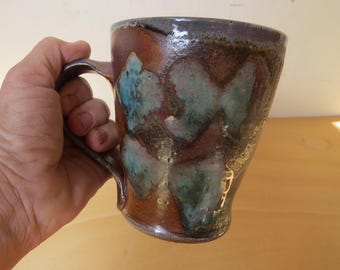 Keramik-Keramik-Keramik, Holz und Soda gebrannt, 13 oz