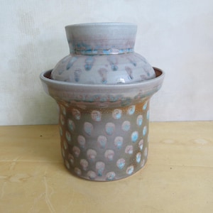 2 Quart Gärtopf: Soda getöpfert Keramik mit Deckel & Gewichte כלי כבישה