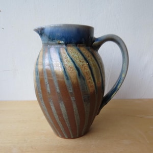 Ceramic Pitcher, Pottery Vase, wood and soda fired