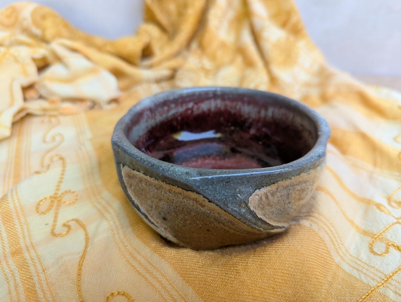 Ceramic Matcha Chawan Tea Bowl, Faceted Wood and Soda Fired Pottery - Etsy