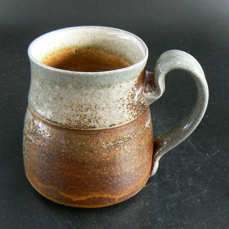 Handmade Pottery Mug Ceramic Mugs Wood and Sodafired 9 Etsy