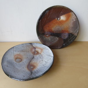 Ceramic Rustic Sushi Plate, Smudging Platter, wood and soda fired Pottery