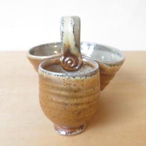 Ceramic Condiment Olives and Pits Bowl, wood and soda fired pottery