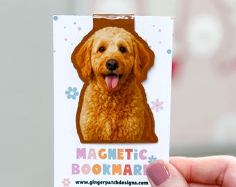 Goldendoodle Dog Magnetic Bookmark